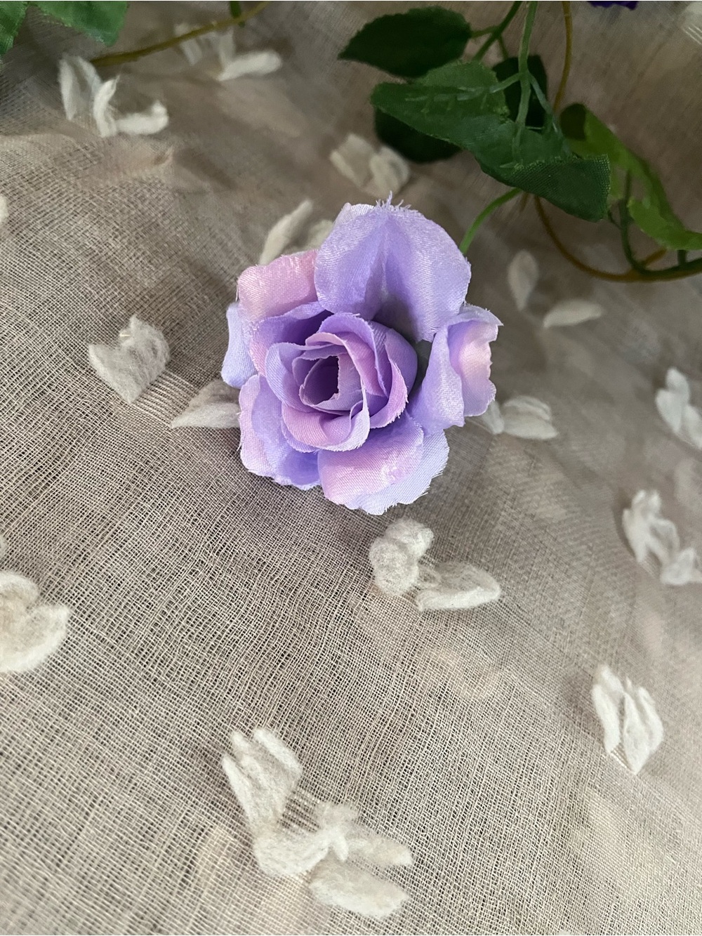 90 inch Artificial Purple Rose Garland - Decorative Purple Floral Vine - Picture 2 of 5